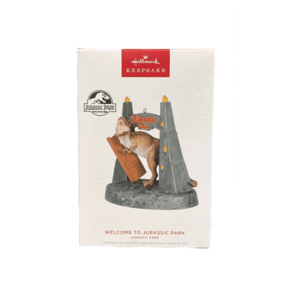 Hallmark 2024 Keepsake Jurassic Park Welcome to Christmas Ornament New with Box
