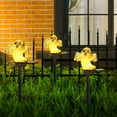 thumbnail image 5 of Matoen Halloween Pumpkin Pathway Solar Lights, Halloween Stake String Lights for Outdoor Halloween Decorations, Outside Halloween Yard Display Solar LED Halloween Decor Front Porch Decor, 5 of 6