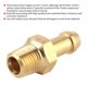 thumbnail image 3 of Turbocharger Compressor Housing Brass Boost Nipple Hose Fitting 1/8in 27 NPT Gold, 3 of 5