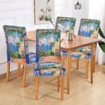 thumbnail image 2 of Yayeee 2 Pack Dining Chair Covers Stretch Parson Chairs Slipcovers Seat Protector, Blue Window, 2 of 6
