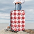 thumbnail image 7 of Pofeuu Plaid Heart Print Luggage Suitcase Cover Protector Luggage Washable Covers Aesthetic for 18/24/28/32 inch Luggage（No luggage included）-Medium, 7 of 7