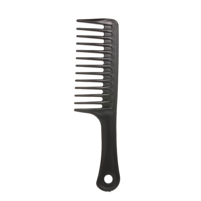 Yeacher 24.5cm Hair Brush Wide Tooth Comb Black ABS Large Wide Tooth Comb For Hair Styling Tool