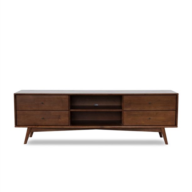 MidCentury Modern Lennon Walnut Wood TV Stand