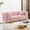 Pink, variant on Wiilayok 75" Upholstered Tufted Sofa, Velvet 3 Seater Sofa Couch with Gold Legs,2 Pillows,Chesterfield Sofa Couch for Living Room,Pink