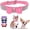 Pink 2, variant on Mumup 1Pack Dog Collar Girl with Bow, Female Rhinestone Puppy Collar Bling Diamond Sparkly Crystal Jewelry Cute Adjustable for XXS Small Medium Cat Pet Kitten Yorkie