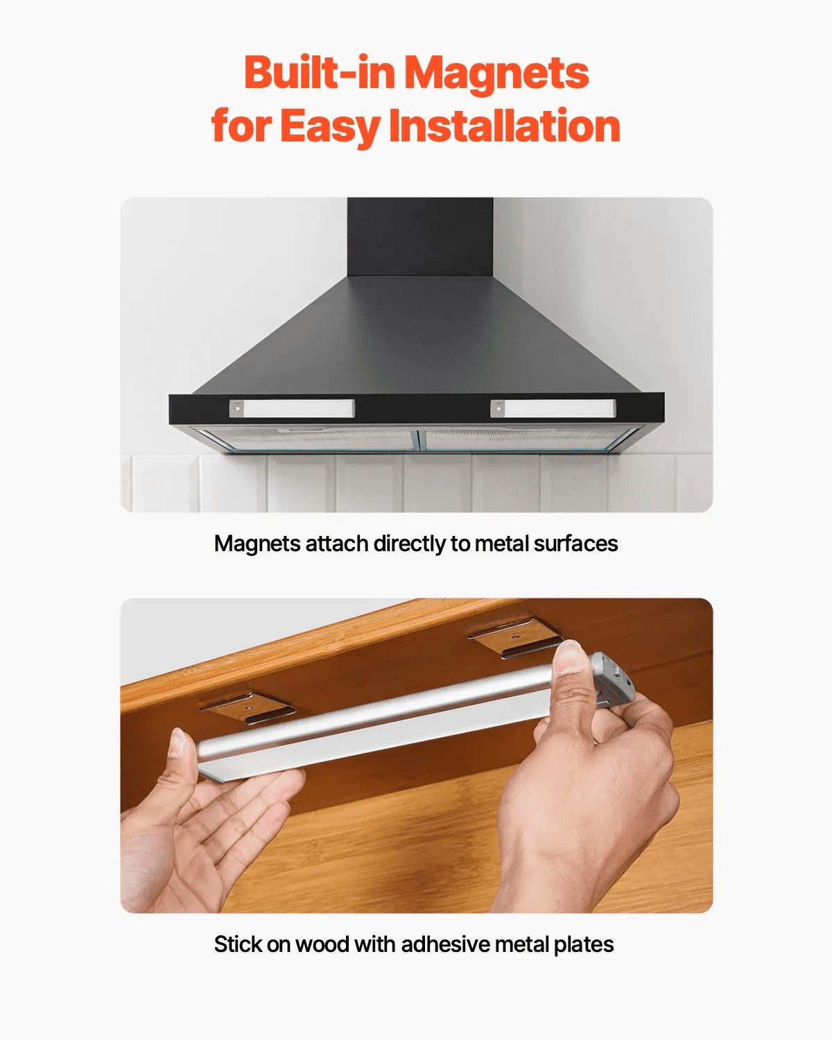 Under Cabinet Lighting, 2 PCS, 40 LED Motion Sensor Lights, Rechargeable Battery Operated Closet Lights with Remote Control, Wireless Under Counter Light for Cabinets, Bookshelf, Stair, Hallway