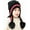 H1-black, variant on Girls Winter Warm Elastic Soft Ear Protection Knitted Sherpa Ski Hats Fleece Lined Peruvian Cover Ears Beanie Hat