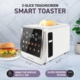 thumbnail image 2 of Pantalla táctil Toaster Inspirex con 2 ranuras extra anchas, color blanco, 2 of 9
