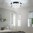 thumbnail image 2 of Diisunbihuo 11.8" Mini Chandelier Modern Crystal Chandeliers LED Crystal Ceiling Light Flush Mount Ceiling Lighting Fixture for Bedrooms Dinning Room Hallway (Cool White), 2 of 8