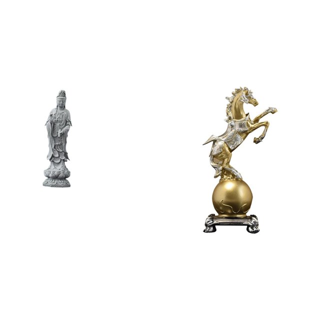 Estatua de Guan Yin,Estatua de Guan Yin para decoración del hogar.,Figura de escritorio,Estante de estatua de caballo para escritorio,oficina,decoración del hogar,Figura decorativa de