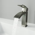 thumbnail image 2 of VIGO Satro Single Handle Single-Hole Bathroom Faucet in Brushed Nickel, 2 of 10
