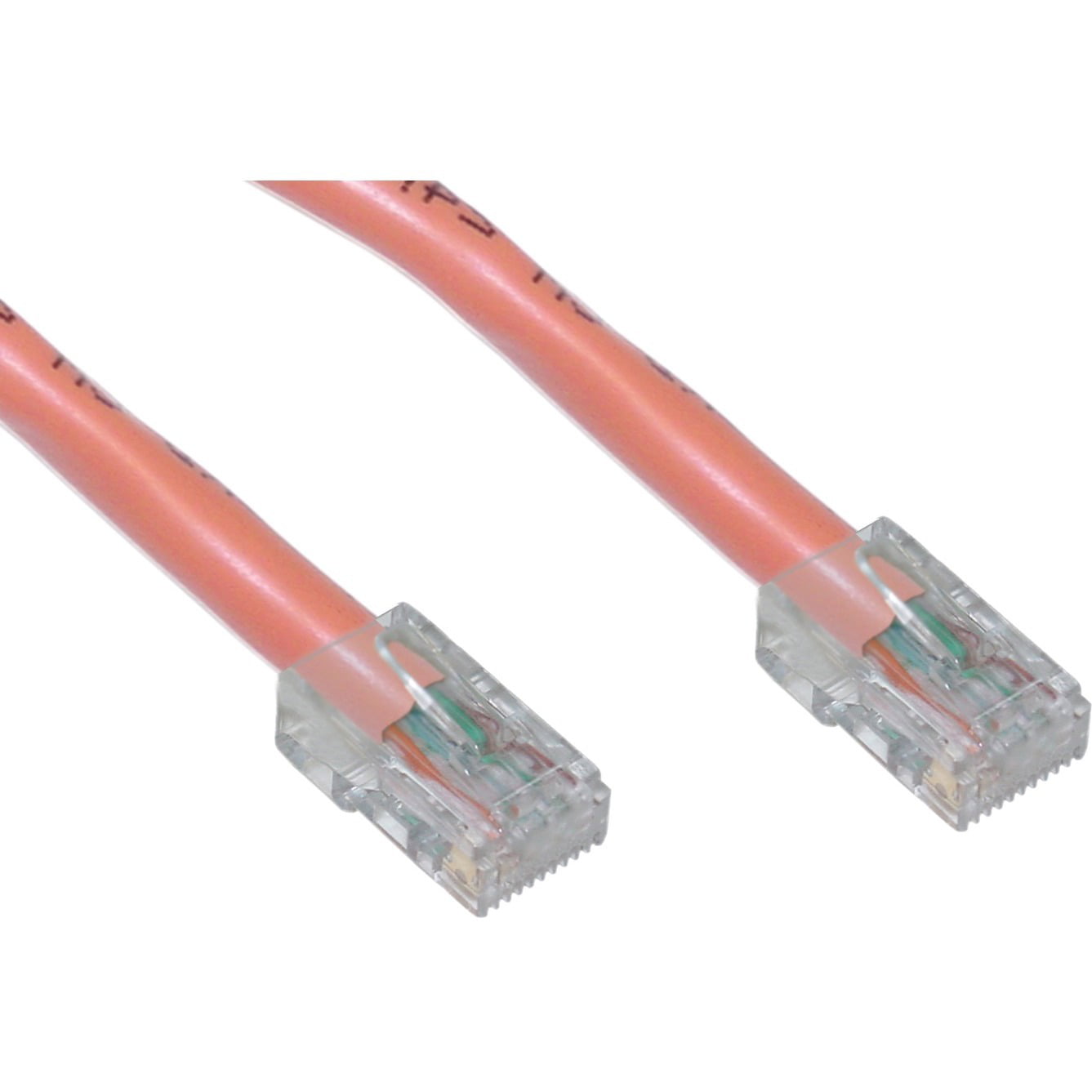 Orange CNE479298 2 Pack Bootless Cat6 Ethernet Patch Cable 14 Feet 