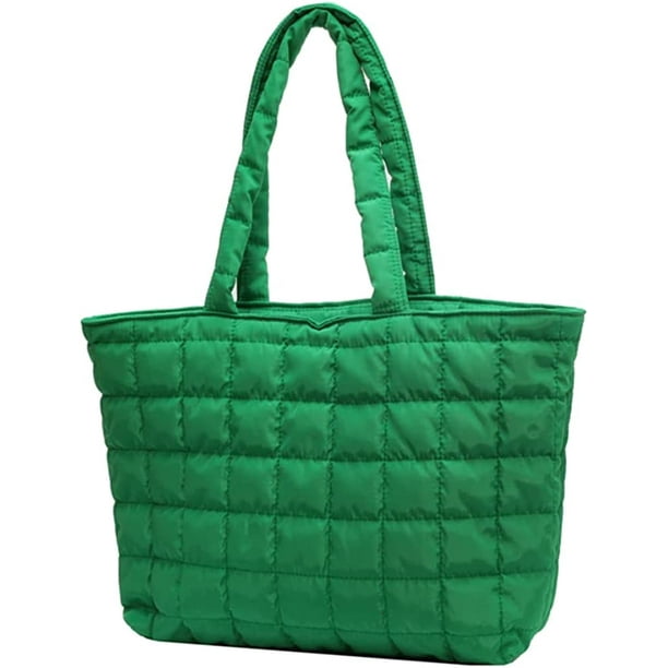 CoCopeaunt Quilted Tote Bags for Women Lightweight Puffer Padding