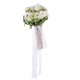 thumbnail image 2 of Ramo de flores de tela de seda de simulación de boda occidental, ramo de novia para el hogar Suministros, 2 of 5