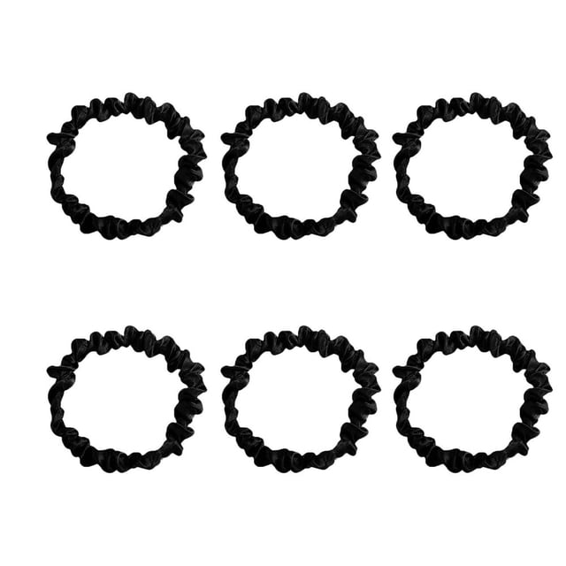 MesaSe 8 Pcs Chouchous Accessoires de Cheveux Réglables pour Femmes Bandeau Robuste en Soie Style10 Noir