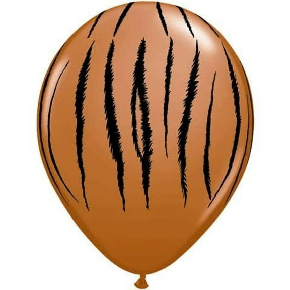 Qualatex 11" Round Balloons, Orange Tiger - Pack of 100