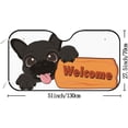 thumbnail image 2 of Car Windshield Sunshade Blocks Sun Visor Protector Black French Bulldog Foldable Sun Shield For Vehicle Car Truck SUV Van 51x27.5 inches Keep Vehicle Cool, 2 of 6