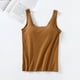 thumbnail image 4 of Camisetas sin mangas de algodón para mujer con sujetador incorporado 2025 Camiseta sin mangas de verano - Camisetas acolchadas para entrenar, S-XL, 4 of 4