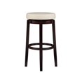 thumbnail image 3 of Riverbay Furniture 29" Transitional Wood Swivel Bar Stool in White, 3 of 9