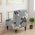 thumbnail image 6 of LKJYER Stretch Armless Accent Chair Covers, Spandex Armless Accent Chair Slipcovers Printed Soft Armless Chair Slipcovers with Elastic Bottom Non Slip Armchair Covers for Living Room, 6 of 7