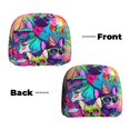 thumbnail image 3 of 2 PCS Car Headrest Cover, French Bulldog Cool No.113 Soft Car Seat Head Rest Cover Protector Interior Car Accessories Seat Covers for Cars Truck Auto Only Covers, 3 of 8