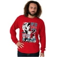 thumbnail image 4 of The Smurfs Kanji Up To No Good Men's Big & Tall Long Sleeve Graphic Tee Brisco Brands 3X, 4 of 5