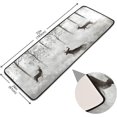 thumbnail image 2 of SKYSONIC 2X6 Feet Winter Forest Deer Runner Rug with Rubber Backing, Black White Tree Non Slip Entryway Rug Runner Washable Soft Area Rug Carpet for Hallway Bedroom Kitchen Decor, 2 of 6