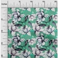 thumbnail image 2 of oneOone Rayon Sea Green Fabric Florals Sewing Material Print Fabric By The Yard 56 Inch Wide, 2 of 4