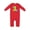 Red, variant on Dinosaur First Birthday Party Baby Romper Coveralls