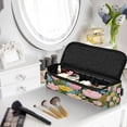 thumbnail image 6 of Hair Tools Storage with Heat Resistant Mat- A Bouquet Of Flowers Printed Design Curling Iron Travel Bag/Flat Iron Case for Women, 6 of 8