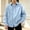 Blue, variant on LEKWK Dress Shirt for Men Long Sleeve Button Down Collared Casual Work Shirt Loose Fit Lightweight Breathable Classic Streetwear Top for Everyday Blue L