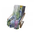 thumbnail image 4 of Watercolor Flower Soft Flannel Fleece Throw Blanket, Surreal Iris Peony Poppy Petals Paint with Moth Butterflies Wilderness, Cozy Plush for Indoor and Outdoor Use, 60" x 80", Multicolor, by Ambesonne, 4 of 6