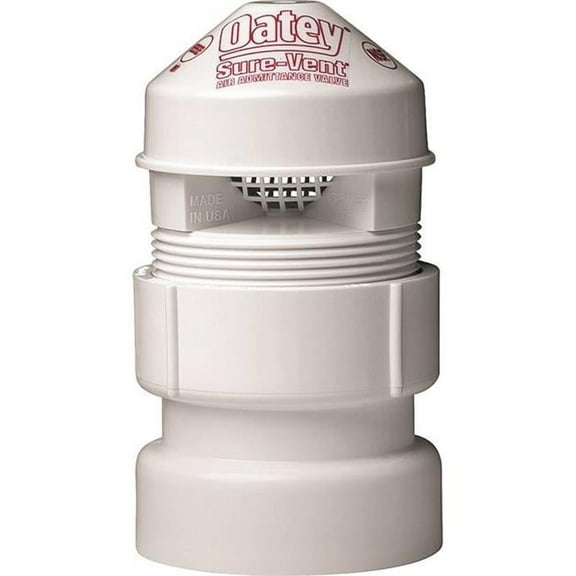 Oatey  Oatey Sure-Vent Air Admittance Valve with SCH 40 Adapter, 1.5 - 2 in. - 20 DFU, PVC