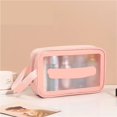 thumbnail image 4 of Portable Makeup Bag Large Capacity Make Up Brushes Lipstick Powder Travel Cosmetics Storage Toiletry Bag Waterproof Transparent, 4 of 5