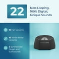 thumbnail image 3 of Adaptive Sound Technologies LectroFan EVO White Noise Machine - Compact Sleep Sound Machine for Bedroom, Travel, Study & More - 22 Non-Looping Fan, White & Ocean Noise Variations - Charcoal, 3 of 7