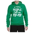 thumbnail image 2 of Wild Bobby,My Favorite People Call Me Pop-Pop Father Dad Grandpa Gift, Father's Day, Unisex Graphic Hoodie Sweatshirt, Kelly, Small, 2 of 3