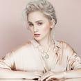 thumbnail image 3 of WREESH Collier Bijou de Mode Collier Bicolore en Forme de Cœur Micro-Incrusté Amour Maternel, 3 of 5