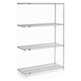 thumbnail image 2 of Nexel 189352 Poly-Z-Brite Wire Shelving Add-On 48 x 18 x 86 in. - Clear, 2 of 4