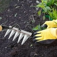 thumbnail image 3 of Hongchun 13.5*20*28cm Garden Rake - Rake Lawn Rake For Garden, Tine Rake For Weeding/Loosening/Seeding 5 Tooth Steel, 3 of 3