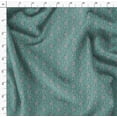 thumbnail image 4 of Soimoi Satin Silk Fabric Leaves Block Print Fabric by The Yard 42 Inch Wide, 4 of 5