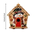 thumbnail image 2 of Christmas Pearl Art Kit Wooden House Painting Ornament Rhinestone Craft Tabletop Decor Holiday Gift for Adults, 2 of 6