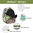 thumbnail image 4 of Boho Chic Travel Backpack - Vintage Print College Bag with 17 Inch Laptop Sleeve, Durable Oxford Fabric, Roomy for School, Work & Weekend Trips, 4 of 6
