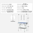 thumbnail image 3 of KFFKFF 36'' Pet Dog Grooming Table Arms x 2 w/ Clamp Foldable Adjustable Height, 3 of 9