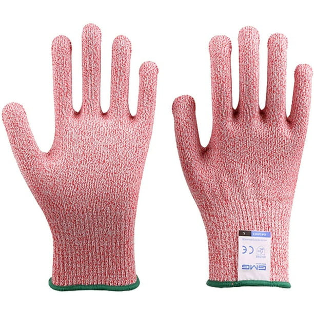 Guantes Rosas de Uso Rudo VentDepot GlovesPink 1 Par S 203 a 216mm x 76 a 89mm HPPE Poliuretano CE EN388 Nivel 5