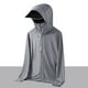 thumbnail image 1 of pstuiky Camisas de manga larga abrigadas para hombre, Chaqueta protectora de verano con capucha y protector solar de manga larga para hombre, ideal para deportes al aire libre y secado rápido. xxl, 1 of 6