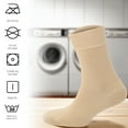 thumbnail image 7 of PureTwine Crew Socks for Women Soft Combed Cotton Moisture Wicking Thin Ladies Dress Socks with Seamless Toe 4-Pack, 7 of 7