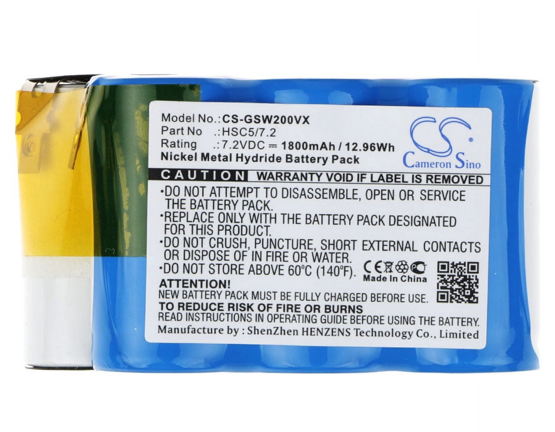Batteria 7,2 V Per Gtech SW02 2-01-033 AS-193CRN AS-193E9B