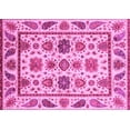 thumbnail image 1 of Ahgly Company Indoor Rectangle Abstract Pink Modern Area Rugs, 2' x 4', 1 of 4