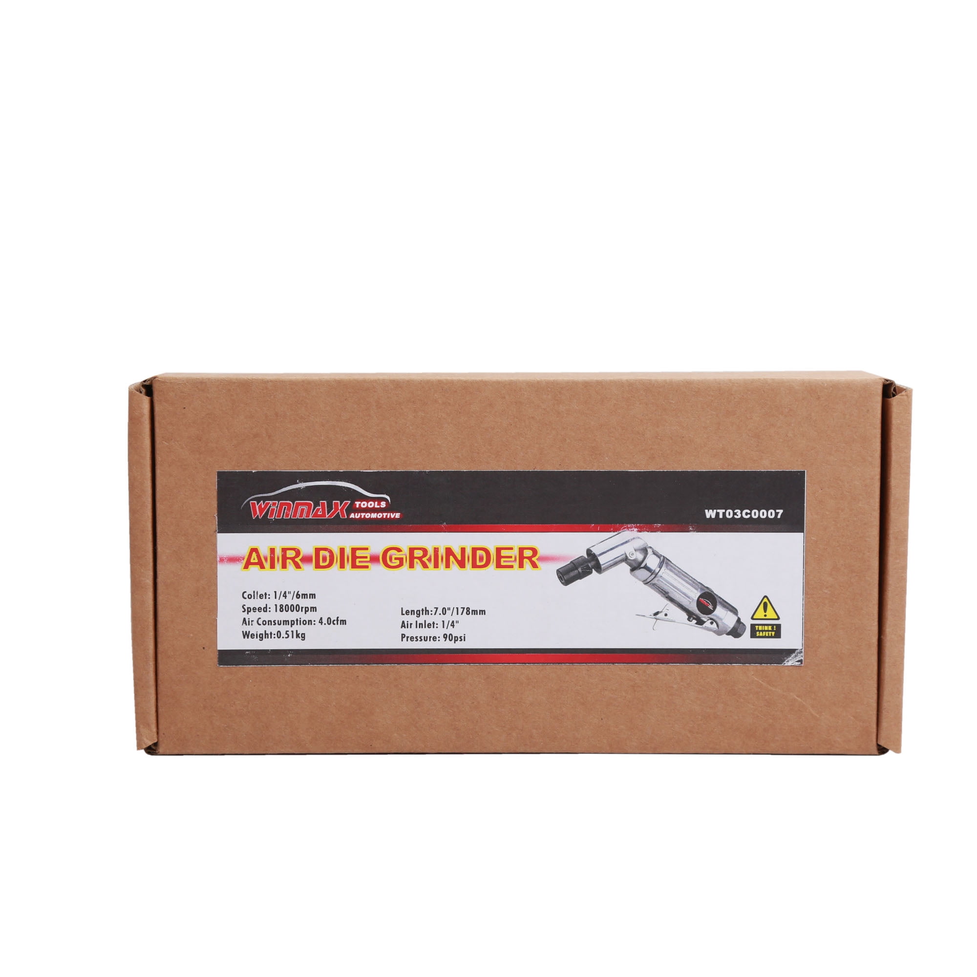 WINMAX 120 1/4 in 90 PSI Air Angle Die Grinder Cutting Grinding Built-in Regulator