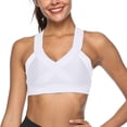 thumbnail image 2 of Yuyuzo Sports Bras for Women High Support Seamless Wireless Racerback Running Comfy Active Crop Tank Tops, 2 of 7